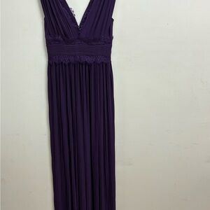 ASOS Maternity Purple Ruched Maxi Dress